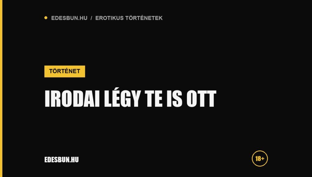 Irodai légy te is ott - erotikus történet az edesbun.hu-n